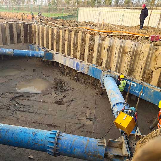 濟(jì)寧市梁山縣深基坑鋼板樁支護(hù)項目